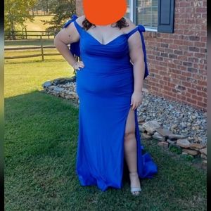 Plus size prom dress